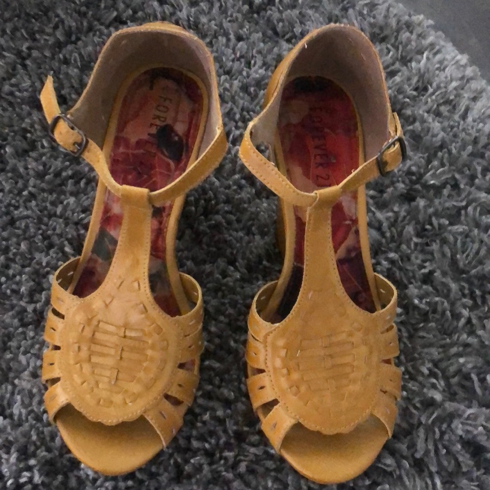 Forever 21 wedge heel sandals